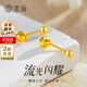 老廟黃金耳釘精品5G碎碎冰耳釘足金養(yǎng)耳洞耳飾送女友老婆520禮物 碎碎冰耳釘約1.3g