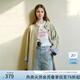 范思藍恩小個子韓系立領(lǐng)風(fēng)衣外套女春2025新款寬松休閑中長款1169 卡其色 S