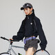 KAMA卡瑪戶外短款外套女夏秋季登山服新款防曬衣辣妹風(fēng)棒球服潮流上衣 黑色（春秋款） M