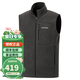 mont·bell男士戶外秋冬休閑薄款抓絨馬甲 CHAMEECE 搖粒絨背心1114435 GM-C鐵灰色 L