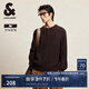 杰克·瓊斯（JACK&JONES）男裝秋冬時尚寬松毛衣肌理提花毛衫半拉鏈圓領(lǐng)套頭羊毛針織衫男 E11 巧克力蛋糕 L 180