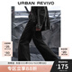 UR【UR設(shè)計(jì)師系列】冬款女裝水洗牛仔長(zhǎng)褲UWA840037 黑色 (褲長(zhǎng)偏長(zhǎng)) 28
