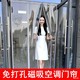 山頭林村透明磁吸門簾空調(diào)擋防走冷氣隔熱農(nóng)村家用塑料pvc掛簾子免打孔商 寬35厘米厚1.6毫米加配重 定制其他尺寸