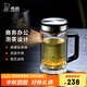 希諾抗菌玻璃杯高檔水杯泡茶杯子男教師節禮物老師實(shí)用XN-9005K 420mL