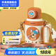 杯具熊（BEDDYBEAR） 兒童保溫杯316不銹鋼大容量便攜吸管直飲兩用男女寶寶學(xué)生水杯 豌豆兒童杯-酷酷鹿630ml