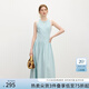 范思藍(lán)恩【徐若晗同款】腰精裙無(wú)袖背帶連衣裙女夏收腰禮服小黑裙 汽水藍(lán) S