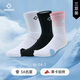 準者磨礪籃球襪男運動(dòng)休閑抗菌干爽吸汗加厚毛巾底專(zhuān)業(yè)級精英中筒襪子 升級【萊卡+抗菌】白黑+黑白+藍粉漸變 3雙