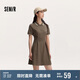 森馬（Semir）連衣裙女收腰修身夏季撞色polo領(lǐng)短裙學(xué)院運動風(fēng)101324114028