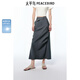 太平鳥(niǎo)【商場(chǎng)同款】女裝2025夏季新款防曬麻感工裝長(zhǎng)裙A3GFF2124 幻影灰 L 165