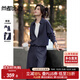 尚都比拉【懶人套裝】2025秋季撞色拼接假兩件polo領(lǐng)上衣&松緊腰直筒長(zhǎng)褲