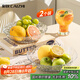 彩致（CAIZHI）水果盤干果盤零食盤客廳家用托盤糖果堅果盤輕奢果盤兩個裝CZ6210