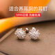 DAISY DREAM999足銀蒲公英耳釘女2025年新款小眾設(shè)計感耳環(huán)養(yǎng)耳洞氣質(zhì)耳飾品 【小號】999銀蒲公英耳釘