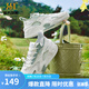 361°361度【錦程SE】運(yùn)動休閑板鞋女鞋夏季透氣舒適街頭潮鞋增高防滑 羽毛白/淺煙綠 38