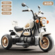 哈哈怪兒童電動(dòng)摩托車(chē)兒童摩托車(chē)3-6歲兒童電動(dòng)車(chē)玩具車(chē)可坐人兒童車(chē) 高配白|6V10電瓶+雙驅(qū)