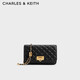 CHARLES&KEITH菱格鏈條小方單肩斜挎包包女包生日禮物七夕禮物CK2-70160131