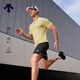 迪桑特（DESCENTE） RUNNING系列跑步運動(dòng)健身男士短袖針織衫夏季新品 YE-黃色 L (175/96A)