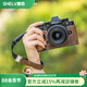 攝侶尼康zf手柄皮套nikon相機(jī)包保護(hù)套適用ZF相機(jī)套防脫手半套底座牛皮裝飾配件zf保護(hù)殼手工貼皮手柄 zf瘋馬色手柄款底座+攝侶瘋馬色快拆手腕帶