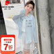 皮爾卡丹（pierre cardin）童裝兒童防曬衣夏季2025新款女童襯衫中大童春夏裝遮陽服防紫外線 藍(lán)色上衣兩件套 170 尺碼15~16歲【160-170cm】