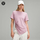 lululemon丨Cotton 女士棉混紡單側開(kāi)口圓領(lǐng) T 恤 LW3IDNS 薔薇粉 XS /4