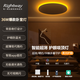 RIGHTWAY臥室燈led吸頂燈兒童房間燈臥室燈具主臥燈護(hù)眼智能帶遙控2025款 主燈+背面夜燈-40cm（10-20㎡） 10-20㎡