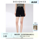 迪賽尼斯（DESIGNICE）2024年夏季新款通勤風(fēng)短款直筒褲百搭水洗高腰牛仔褲女 牛仔黑 M