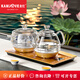 金灶（KAMJOVE）H9底部自動(dòng)上水電熱水壺?zé)畨嘏莶鑹夭Ａщ姴锠t煮水壺茶臺(tái)茶具 0.8L H9(20*37cm)