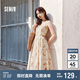 森馬（Semir）連衣裙女顯瘦甜美度假風2025夏季森系滿印吊帶裙浪漫109325114033