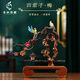 春錦秋鯉黃銅梅蘭竹菊四君子擺件家居裝飾品中式古典客廳喬遷新居結婚禮物 (順豐)黃銅四君子-梅