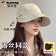 啄木鳥(niǎo)（TUCANO）趙露思同款大頭圍可掛口罩防曬帽防紫外線(xiàn)遮陽(yáng)速干鴨舌漁夫棒球帽 米白【可掛口罩速干帽】 可調節【56-59cm】贈送口罩