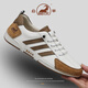 公羊板鞋女2026春季新款時(shí)尚女鞋真皮軟底輕便休閑鞋子女款戶(hù)外運動(dòng)鞋 白棕 40