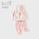 戴維貝拉聯(lián)名HelloKitty女童長褲套裝春秋兒童衛(wèi)衣兩件套