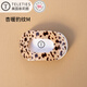 TELETIES美國進口扁平發(fā)夾（杏暖豹紋M）泰莉女抓夾后腦勺發(fā)抓發(fā)飾鯊魚夾