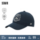 森馬（Semir）棒球帽男梅花系列2024新款美式復古刺繡鴨舌帽情侶遮陽帽子潮 深藍80804 均碼