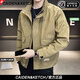 CAIDEN KETCH品牌男裝夾克男士春秋季2025新款潮流寬松立領(lǐng)大口袋工裝外套上衣 高檔卡其色 【春秋款】 XL （建議135-150斤）