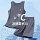 雅鹿夏天無袖睡衣男款冰絲背心莫代爾短褲夏季簡(jiǎn)約2025新款男士家居服 NSANM-12030 XL (建議125-150斤)