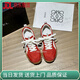 回力四季6CM內(nèi)增高厚底網(wǎng)面透氣阿甘鞋女夏戶外德訓(xùn)鞋休閑運(yùn)動老爹鞋 紅色（京東順豐包郵） 38
