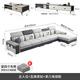 創(chuàng)繁沙發(fā)現(xiàn)代科技布沙發(fā)組合簡約小戶型客廳布藝沙發(fā)佛山家具 五人位+互換貴妃+茶幾電視柜 乳膠+彈簧座包/貓抓布