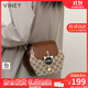 viney新款斜挎包包女包品牌水桶包輕奢單肩生日禮物送女友老婆 【咖啡色】實(shí)用高級感洋氣鏈條包
