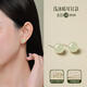胖東來品質(zhì)和田玉耳釘女純銀999養(yǎng)耳洞耳環(huán)新款氣質(zhì)玉石新款耳飾 御璽級老坑冰料淺冰晴-10mm+S99