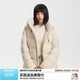 美力城短款羽絨服2024女新款男士情侶同款戶外運(yùn)動(dòng)防風(fēng)耐磨加厚保暖外套 白色 S 160