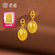 老廟黃金耳釘流金歲月復(fù)古足金耳飾永恒的愛(ài)送女友送老婆生日節(jié)日禮物 約3.7g
