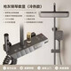九牧（JOMOO）全銅淋浴花灑套裝家用衛浴增壓槍灰浴室衛生間沐浴洗澡恒溫淋浴器 槍灰色鋼琴帶噴槍+數字顯示