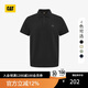 CAT卡特25夏季新品男士戶(hù)外美式短袖翻領(lǐng)通勤小華夫格POLO衫T恤