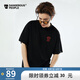 Dangerous people薛之謙dsp短袖潮牌基礎(chǔ)寬松休閑潮流情侶四色T恤 黑色 L