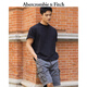 ABERCROMBIE & FITCH【重磅圓領】男裝25夏新款美式復古棉質(zhì)寬松短袖T恤KI124-5573 黑色 M (180/100A)