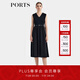 PORTS寶姿女裝2025春夏新款無袖收腰小黑裙LQ8D226TWB005 黑色 XS 2
