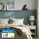 宜家（IKEA）BERGPALM貝利帕姆全棉三件套舍加厚床上用品套件 被套和2個(gè)枕套 黃色/白色/條紋200*230cm