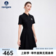 Navigare意大利小帆船女士連衣裙25春夏季新品簡(jiǎn)約百搭POLO裙休閑時(shí)尚中裙 暗夜黑 M