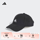 adidas舒適可調(diào)節(jié)運(yùn)動(dòng)遮陽棒球帽子男女春季阿迪達(dá)斯官方 黑色/白 OSFM