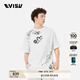 EVISU【王一博同款】福神2025年夏季新品男士祥云商標(biāo)印花T恤 白色 常規(guī) S